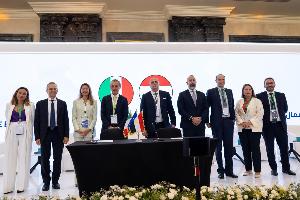 Group photo of Italy-Egypt Business Forum participants
