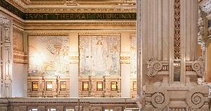Le decorazioni in stile liberty del Palazzo