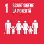 icona SDGs sconfiggere la povertà