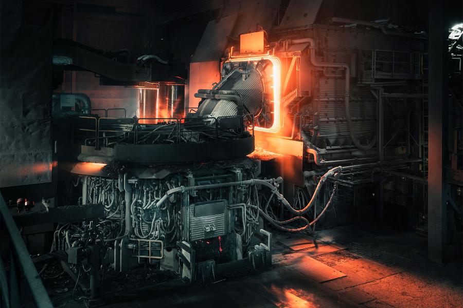 impianto industriale di laminazione