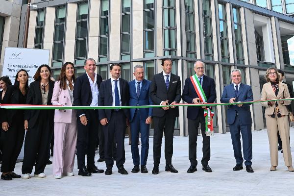 taglio del nastro inaugurazione Torri EUR