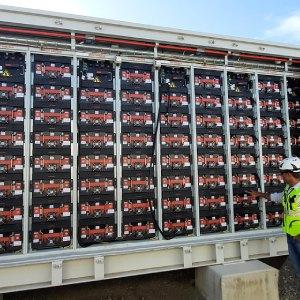 Sistema di batterie modulari per impianto energetico.