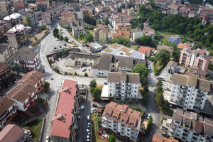 Vista aerea del centro storico di Tito in Basilicata