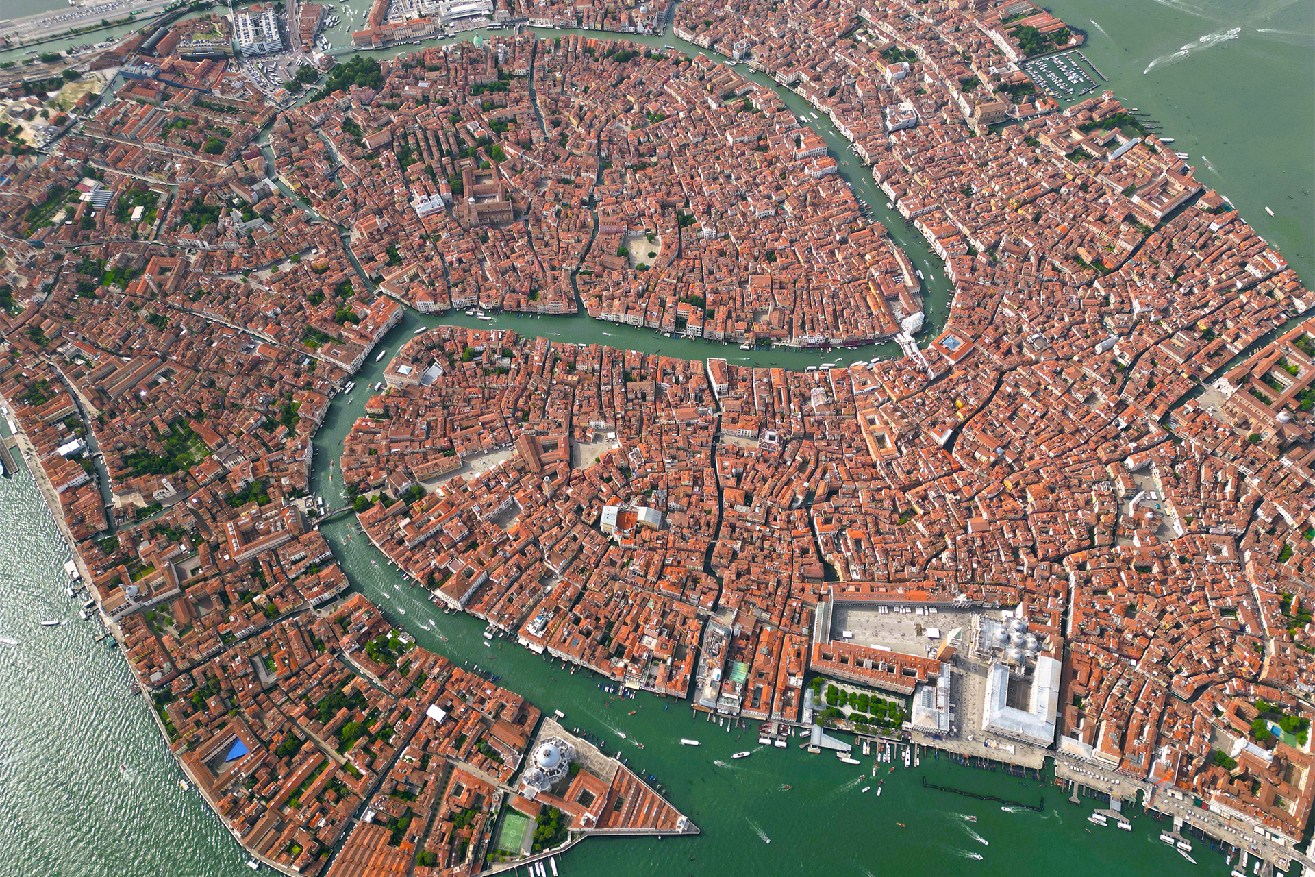 Veduta aerea di Venezia