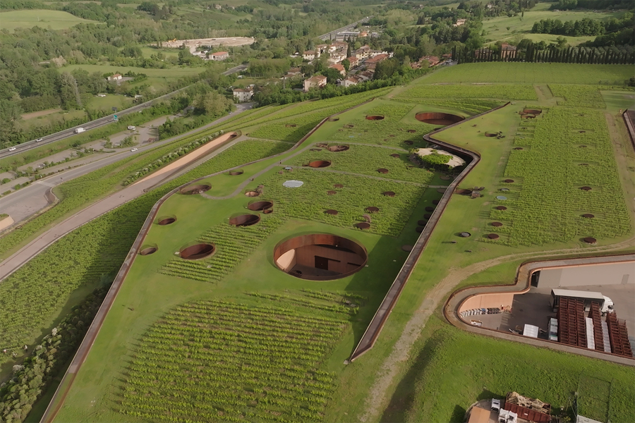 Cantina Antinori vista dall'alto
