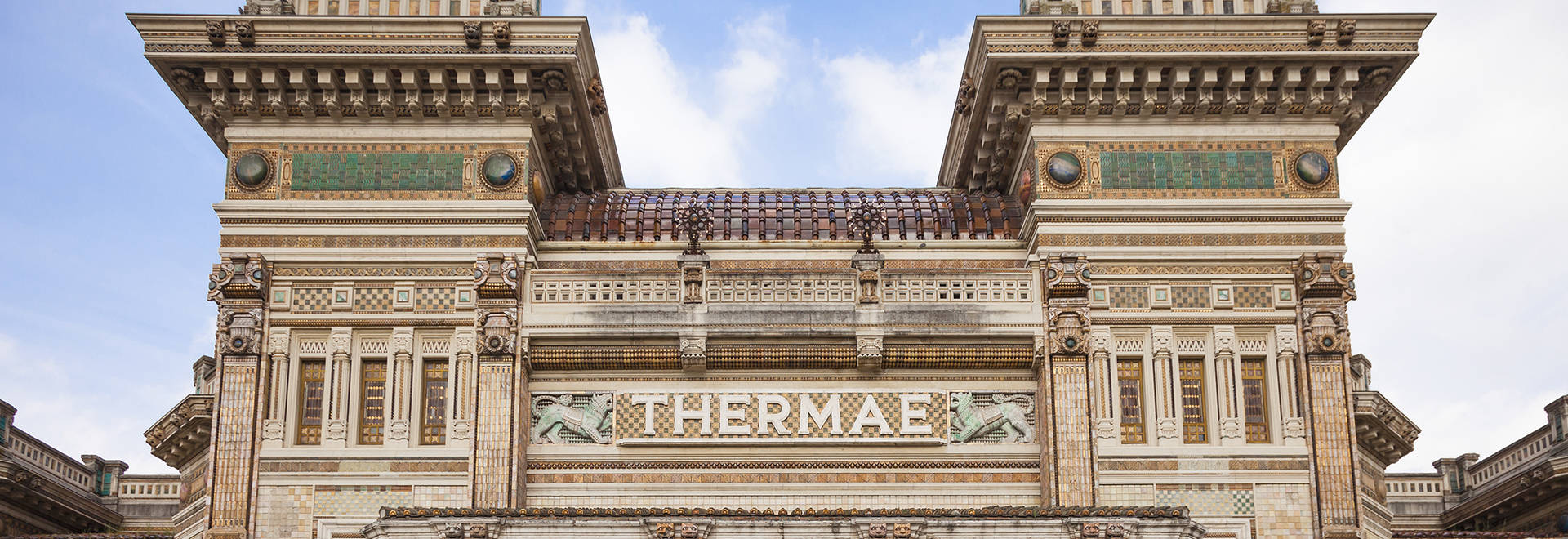 Ingresso delle terme di Salsomaggiore